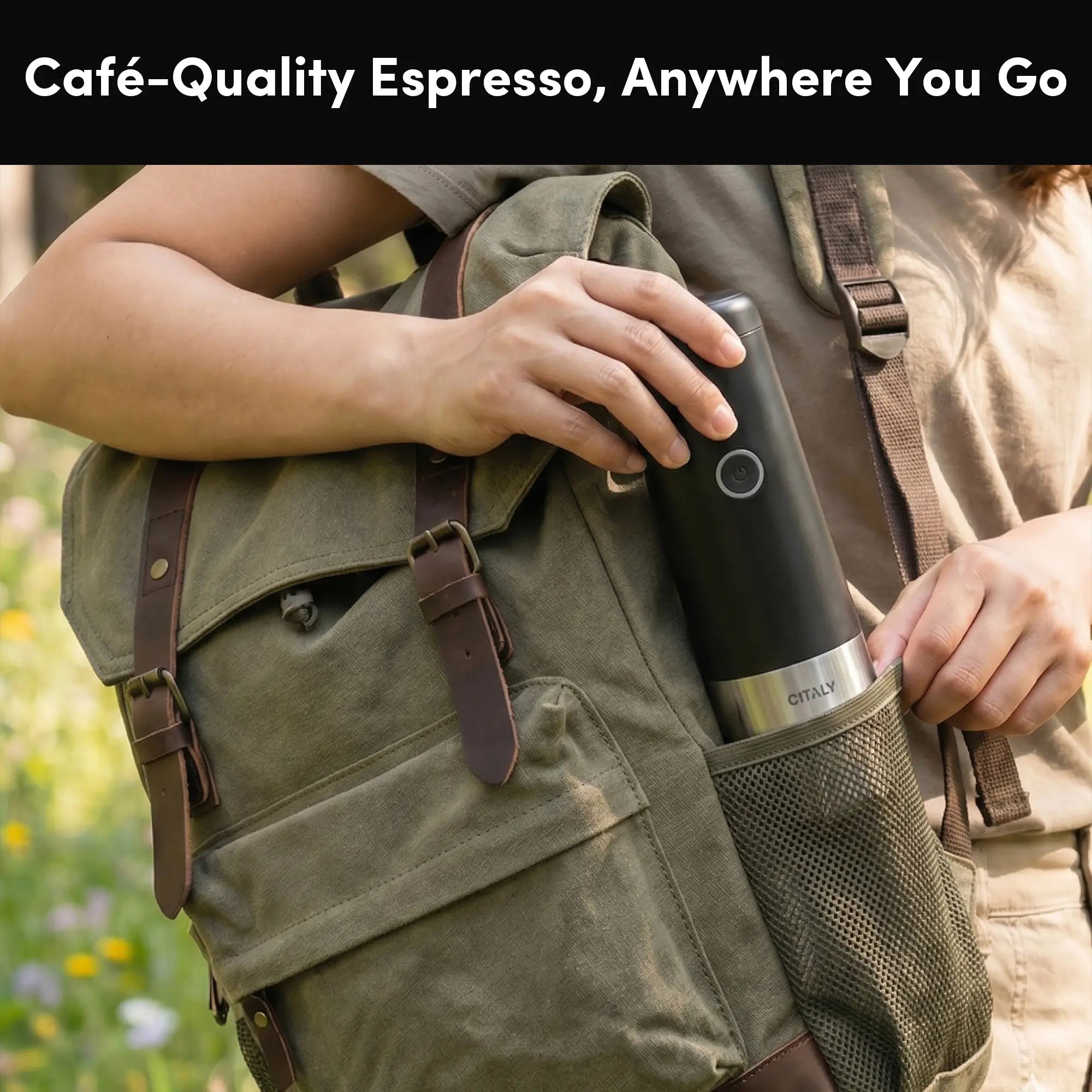 Portable Espresso Machine, Citaly GO-1, PD 3.0 Fast Charge, Capsule & Ground Coffee Compatible