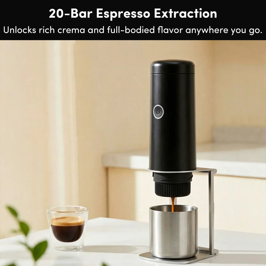 Portable Espresso Machine, Citaly GO-1, PD 3.0 Fast Charge, Capsule & Ground Coffee Compatible